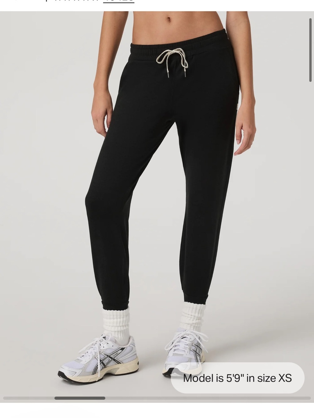 Vuori performance joggers - black heather